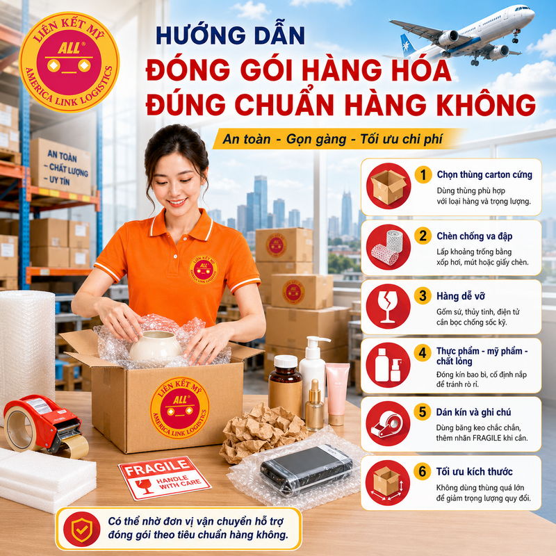 Hướng dẫn cách sử dụng dịch vụ chuyển phát nhanh đi Mỹ